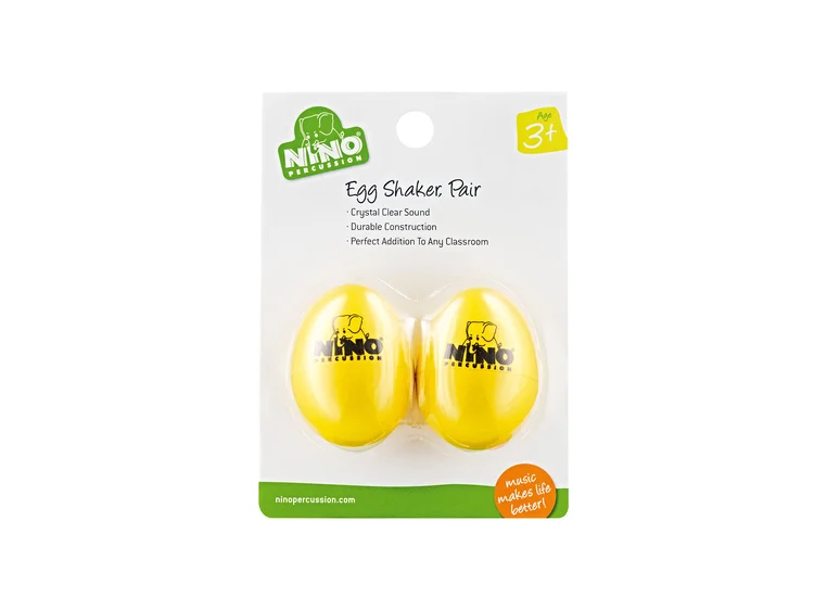 Nino Percussion 540-Y-2 Egg Shaker par Yellow (2stk.) 